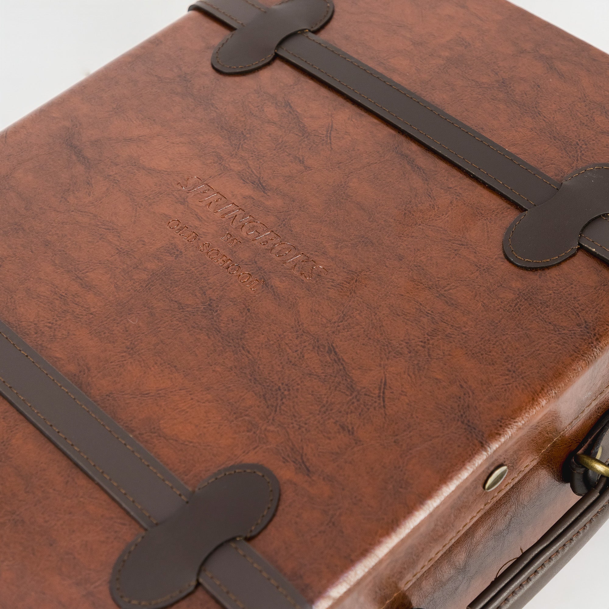 Springboks Heritage Leather Cabin Trolley – Chocolate - Old School