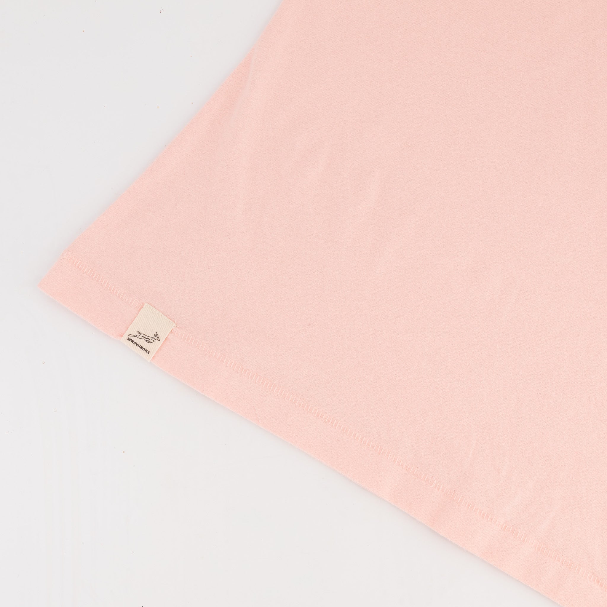 Springboks HS Sml Logo L Crew Tee - Rose Quartz - Old School