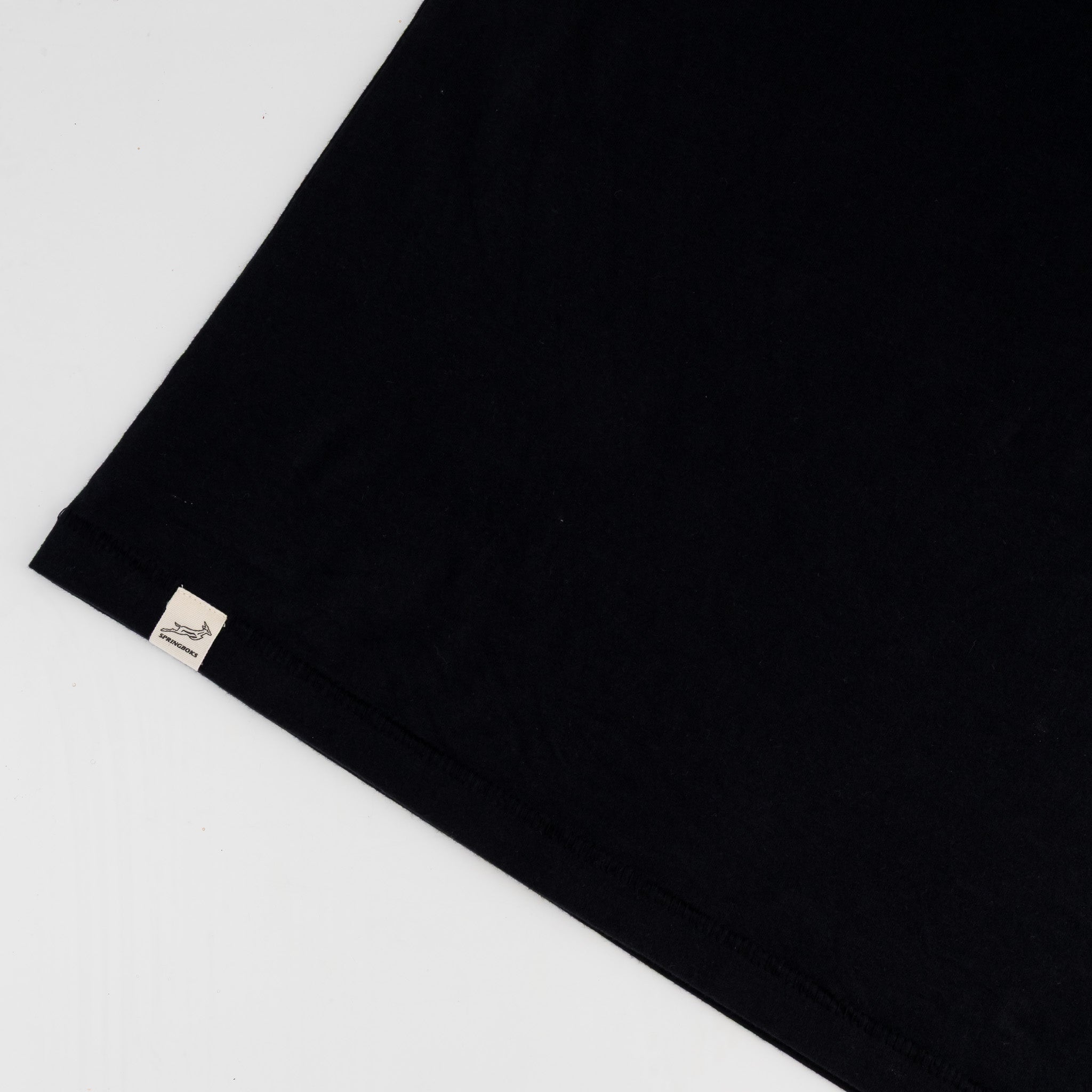 Springboks LC EMB Regular Crew Tee - Black - Old School