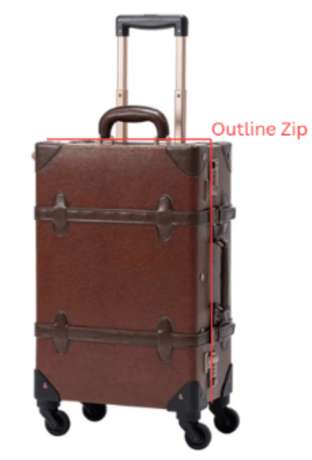 Springboks Leather Embroidered Suitcase – Brown - Old School