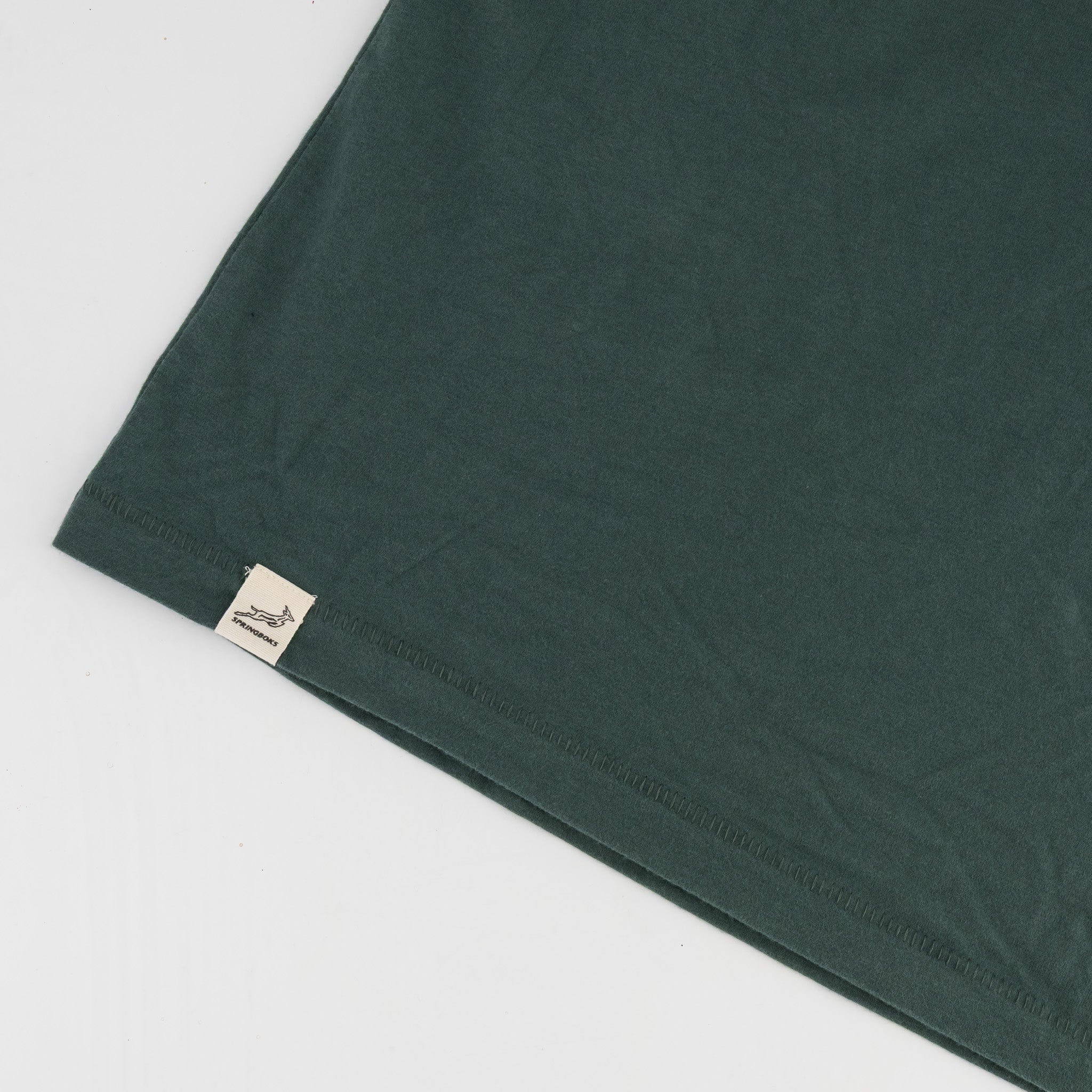 Springboks Mosaic Regular Crew Tee - Forest Green - Old School