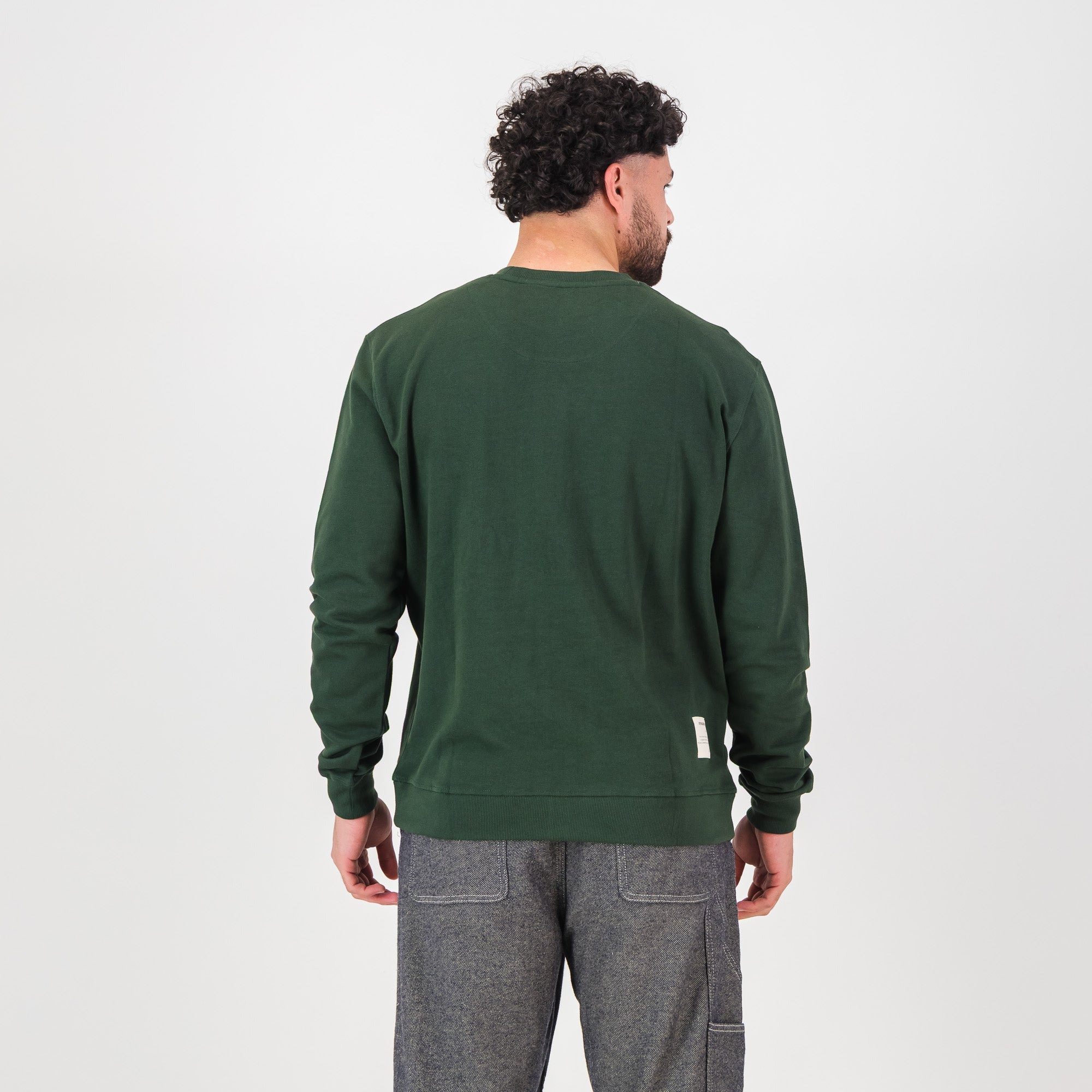 Springboks Nat Badge Crew Neck Sweat - OS Green - Old School