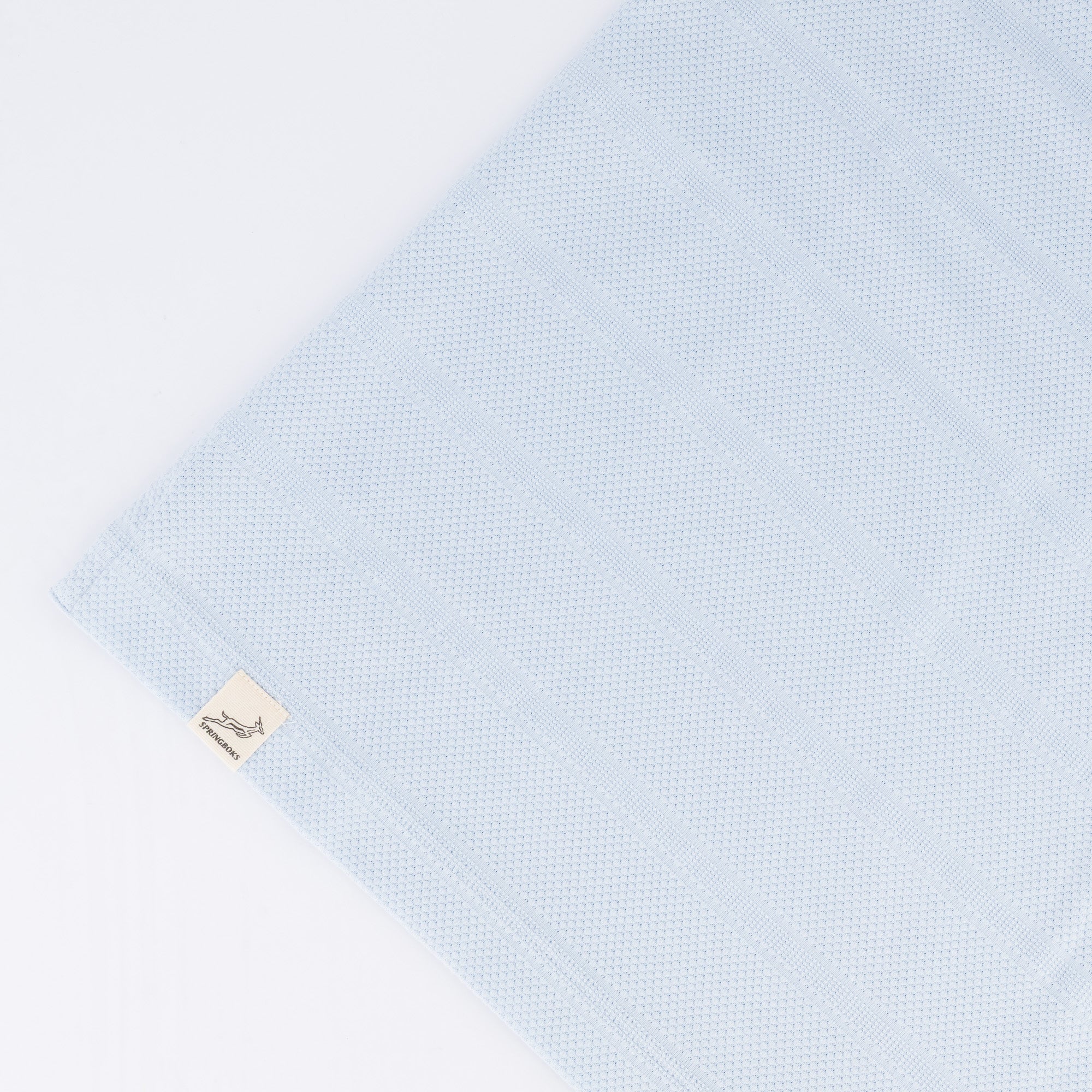 Springboks Popcorn Short Sleeve Golf Polo - Blue - Old School