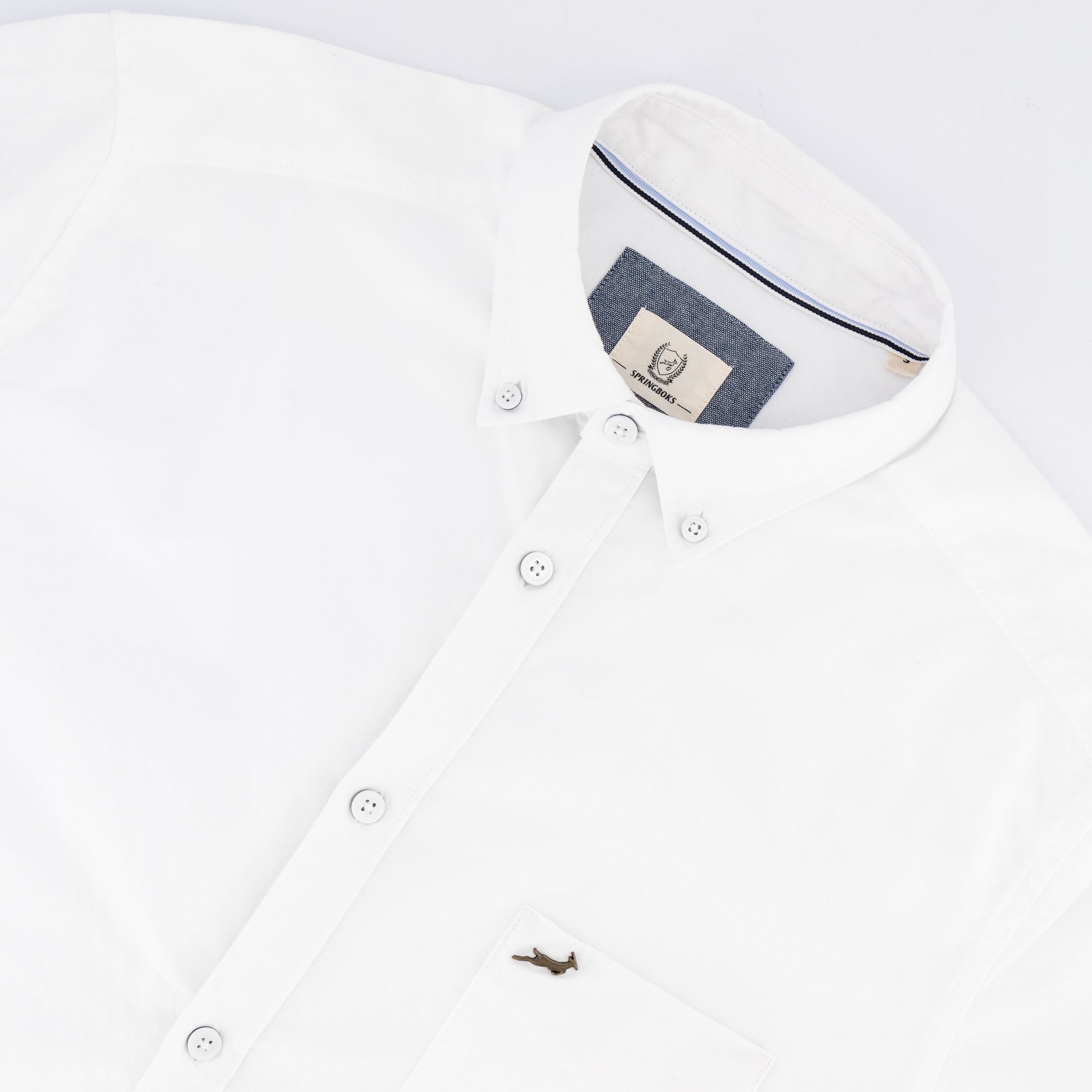 Springboks Premium Oxford Shirt - White - Old School
