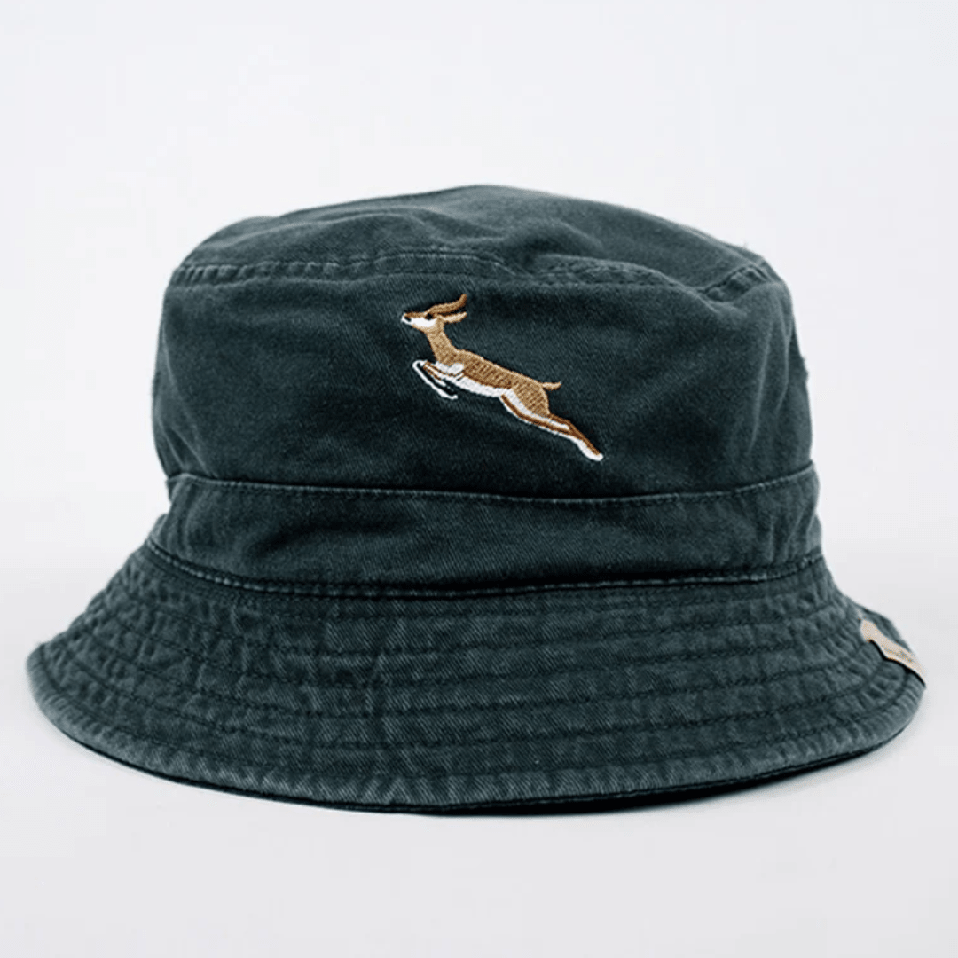 Springboks Reversible Bucket Hat - OS Green - Old School