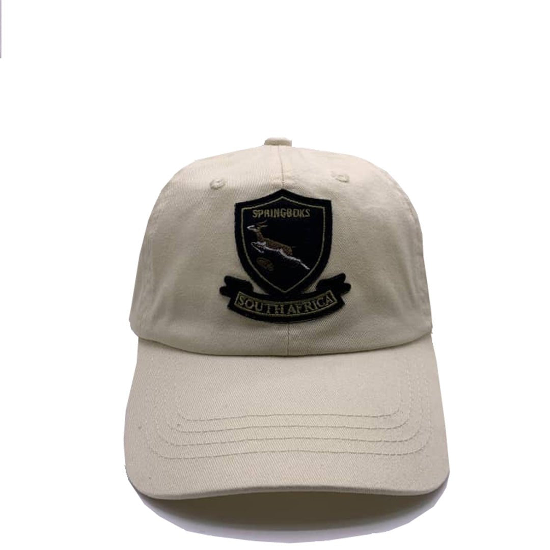 Springboks Shield Dad Cap - Ivory - Old School