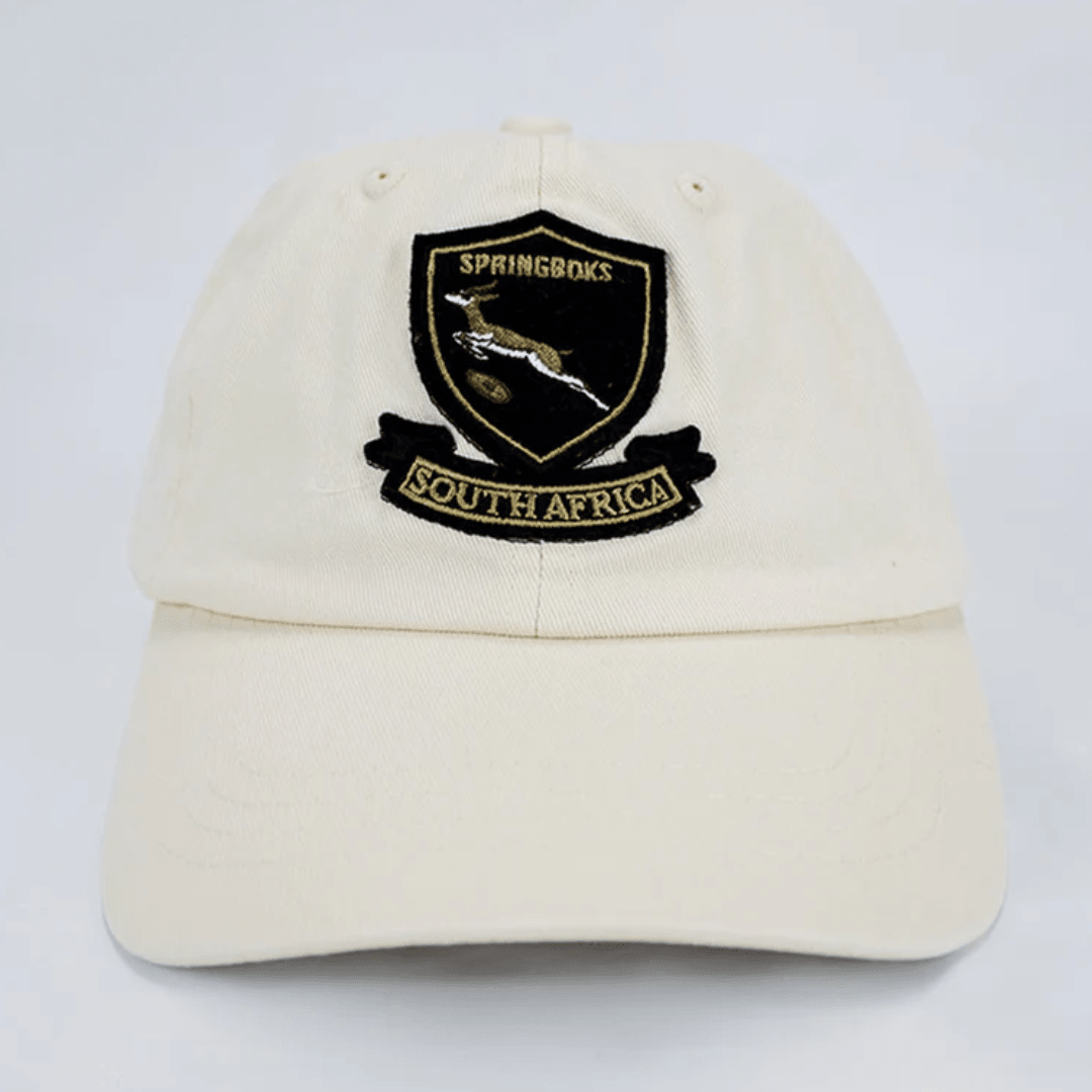 Springboks Shield Dad Cap - Ivory - Old School