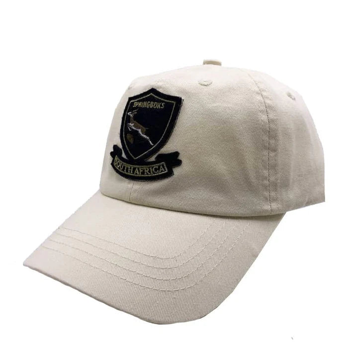 Springboks Shield Dad Cap - Ivory - Old School