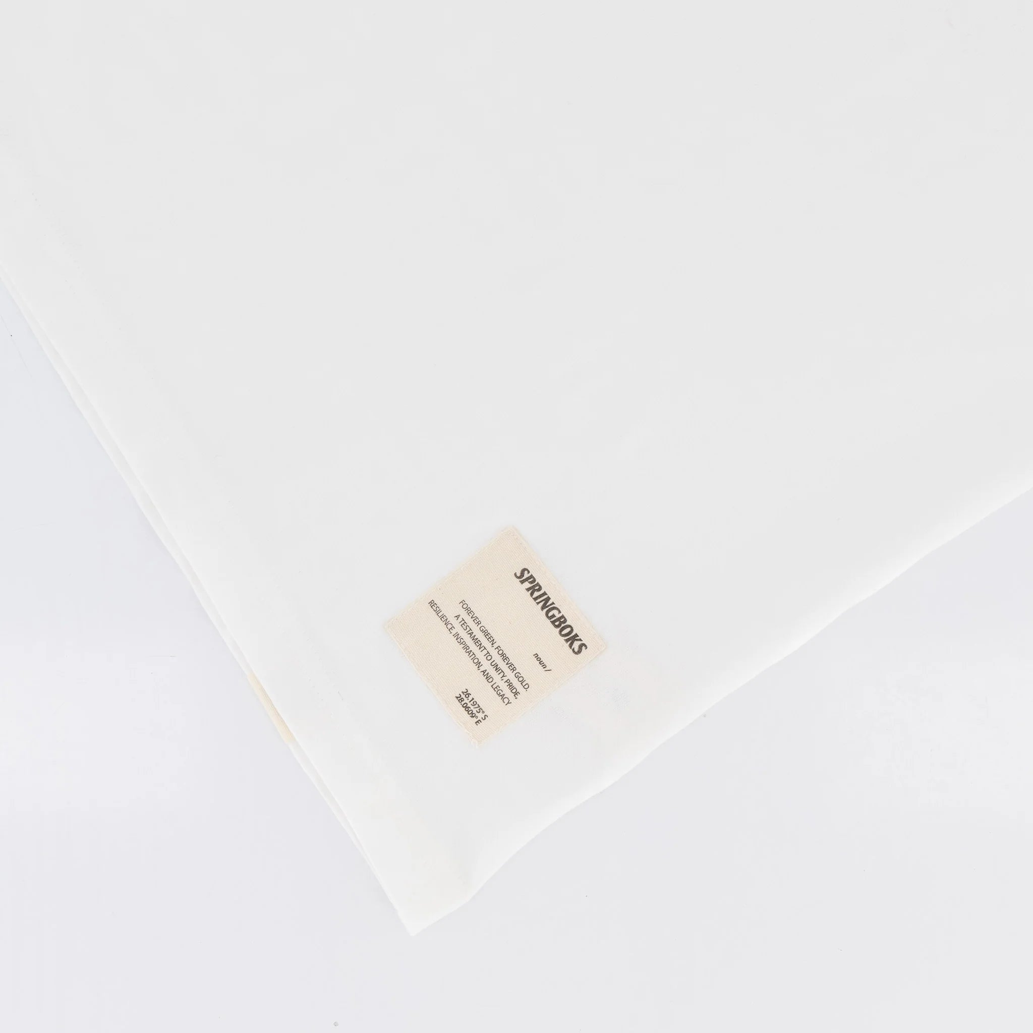 Springboks Small Embroidered Long Sleeve Crew T-Shirt – White - Old School