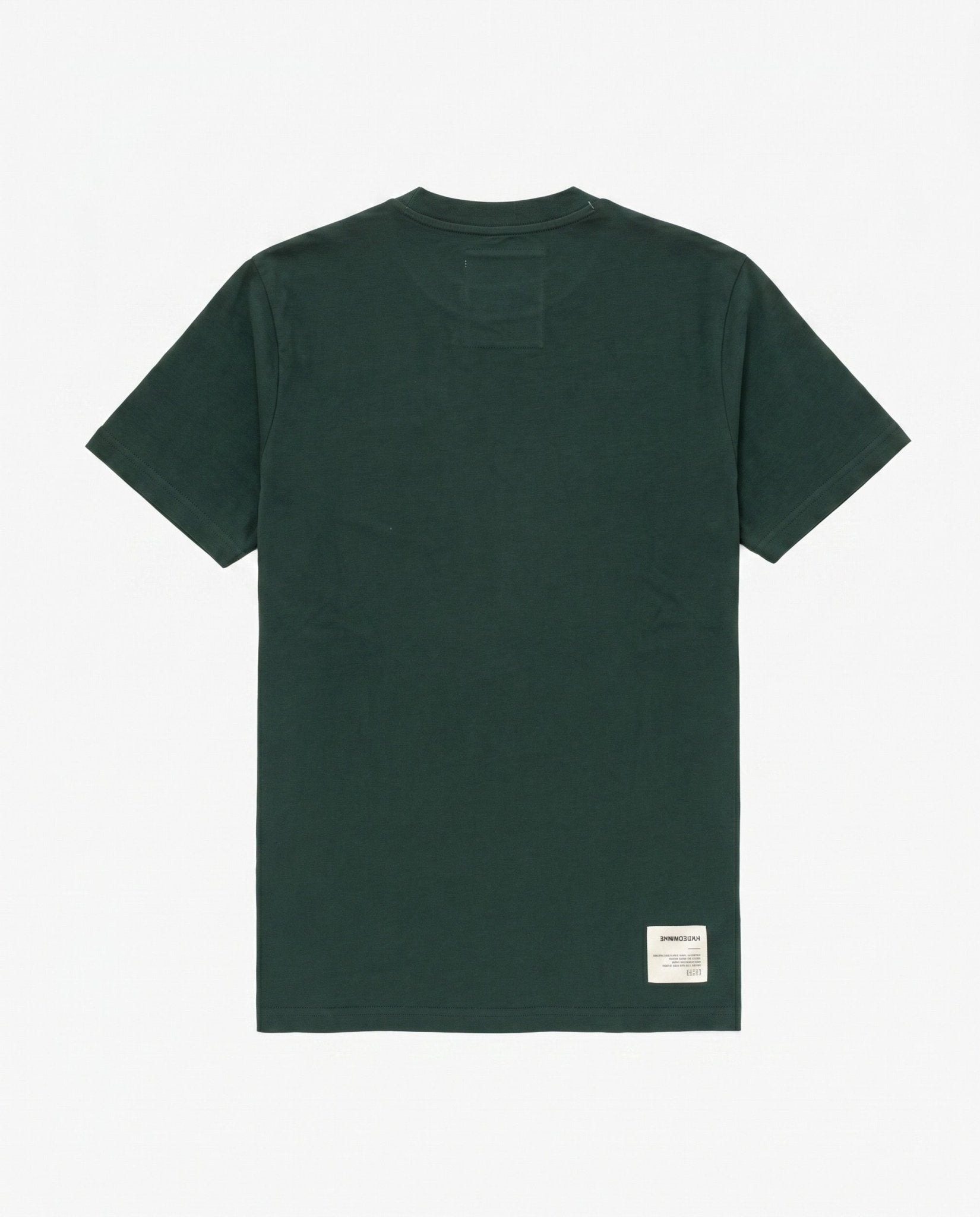 Springboks Small Logo Regular Crew T-Shirt Plain Green - Old School