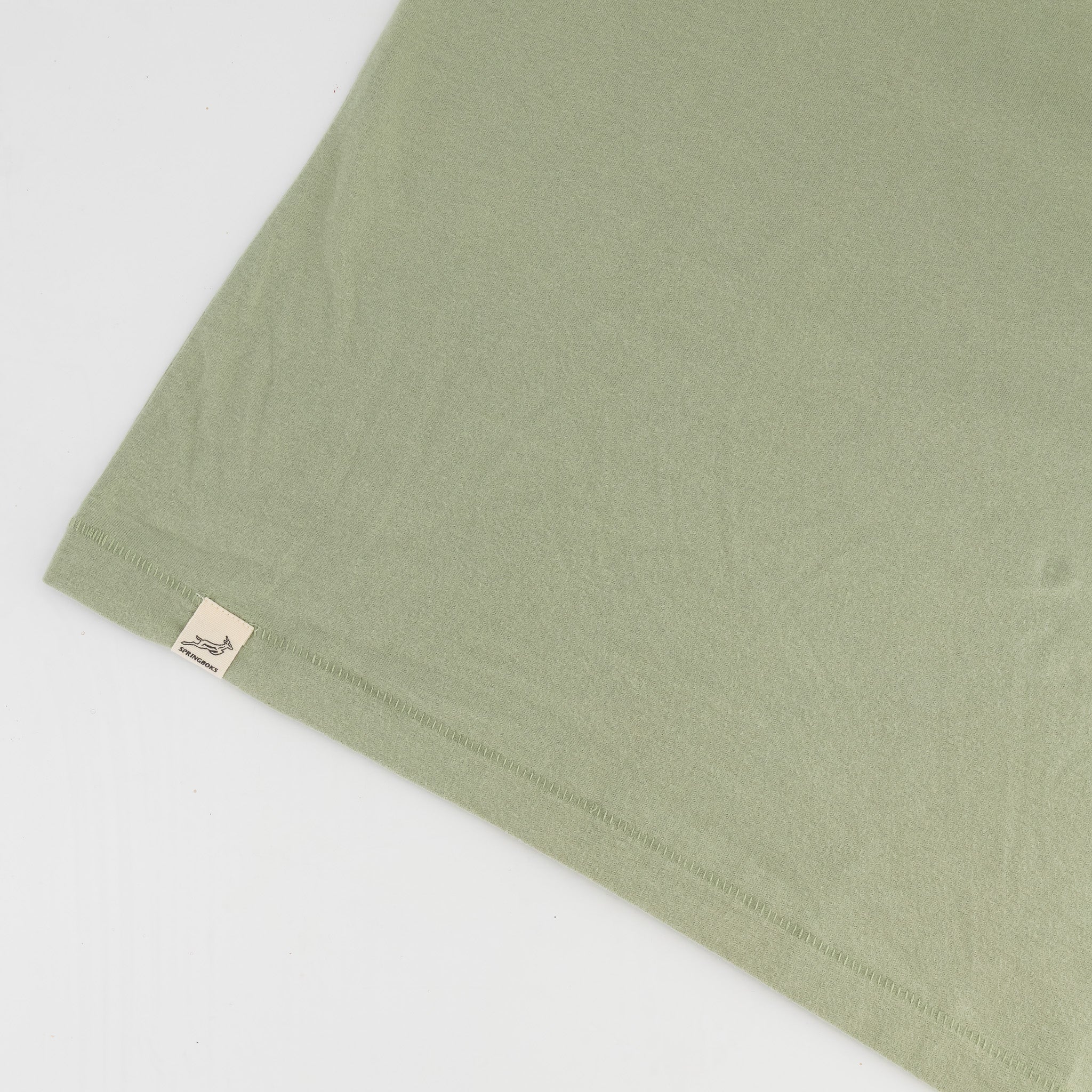 Springboks SML Bok HS Regular Crew Tee - Desert Sage - Old School