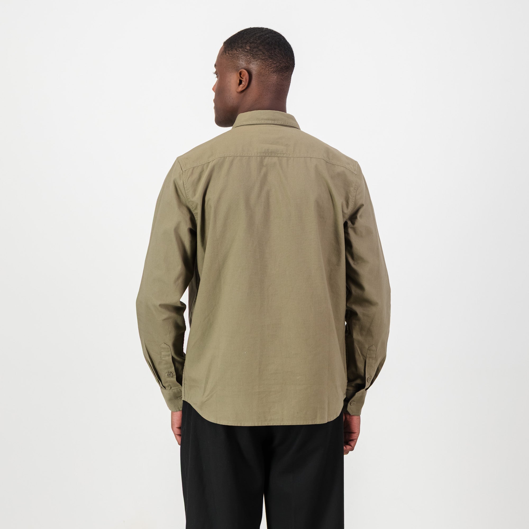 Springboks Tailored LS Oxford Shirt - Taupe - Old School
