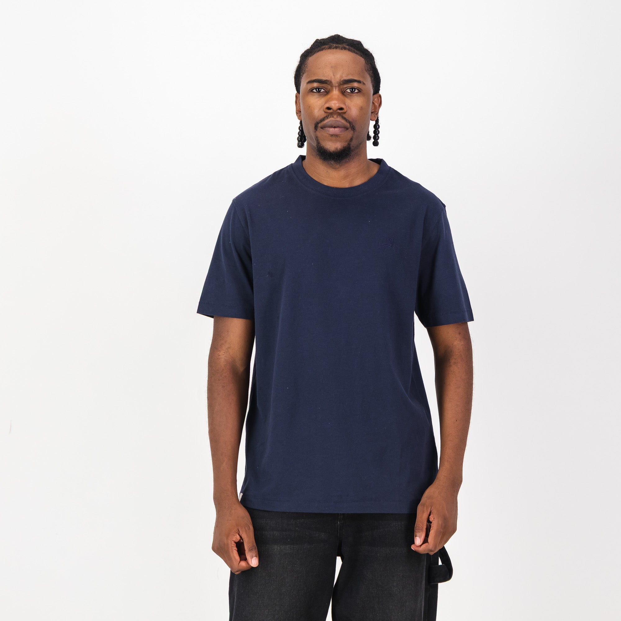 Springboks Tonal SML EMB Bok Crew Tee - Navy - Old School