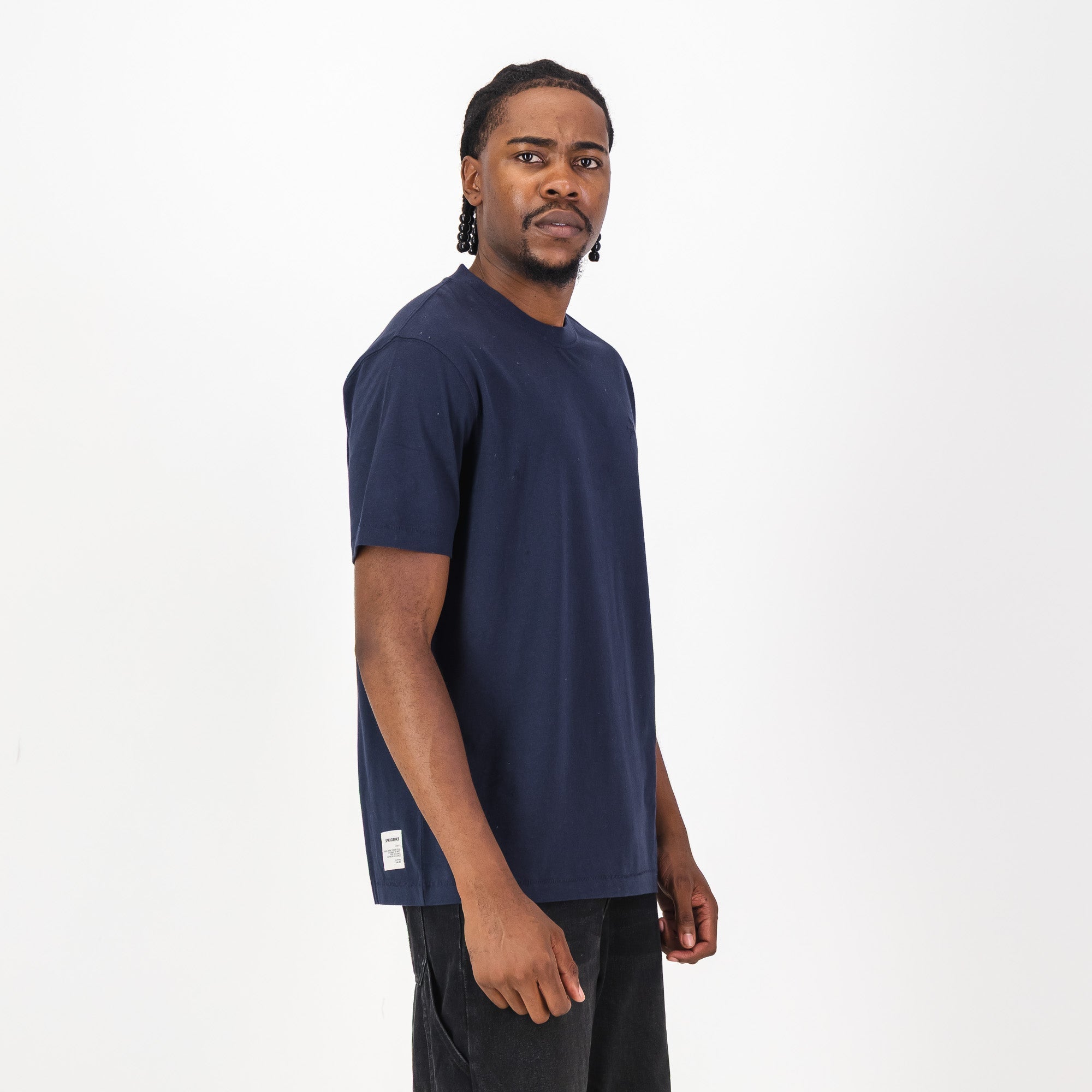 Springboks Tonal SML EMB Bok Crew Tee - Navy - Old School
