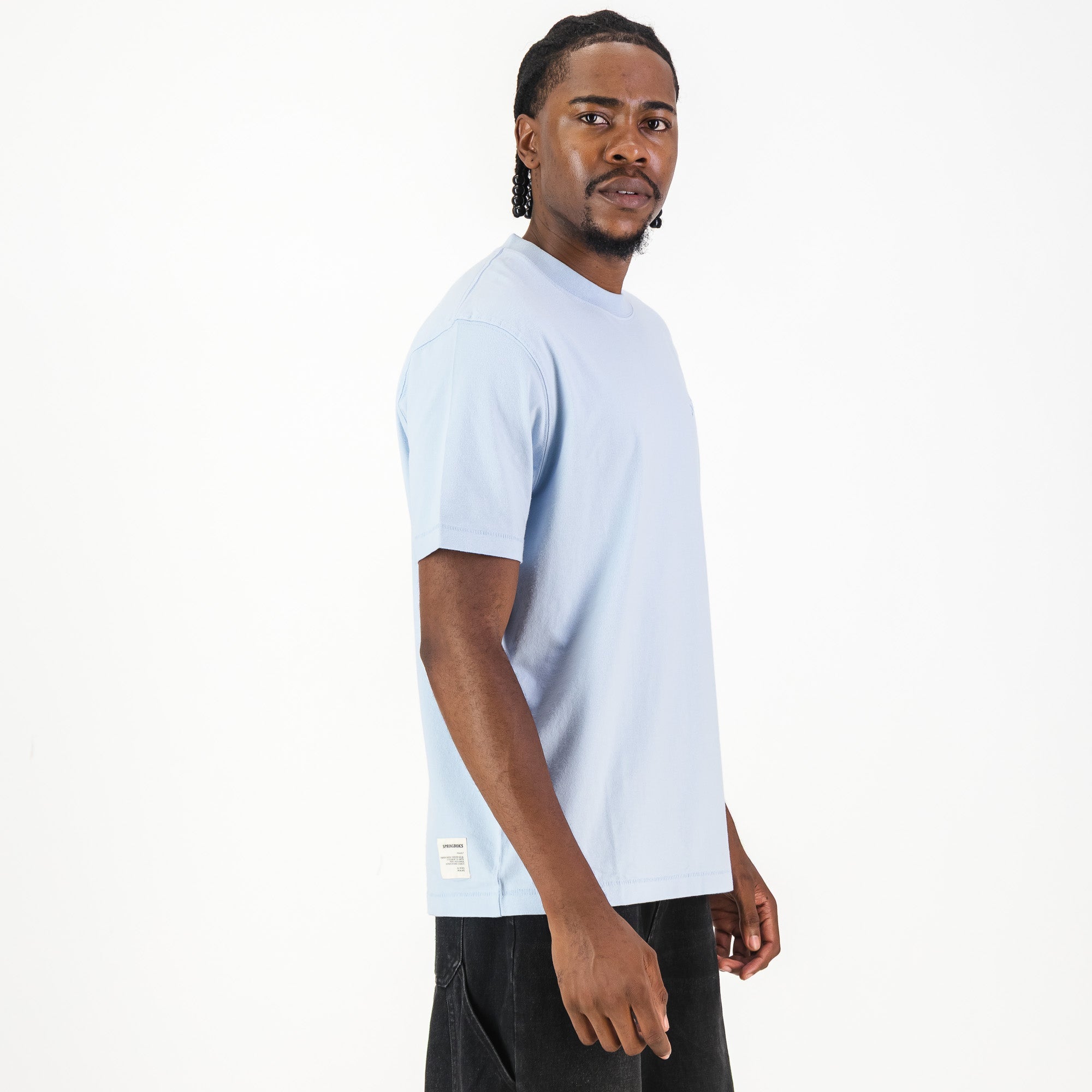 Springboks Tonal SML EMB Bok Crew Tee - Skyway - Old School