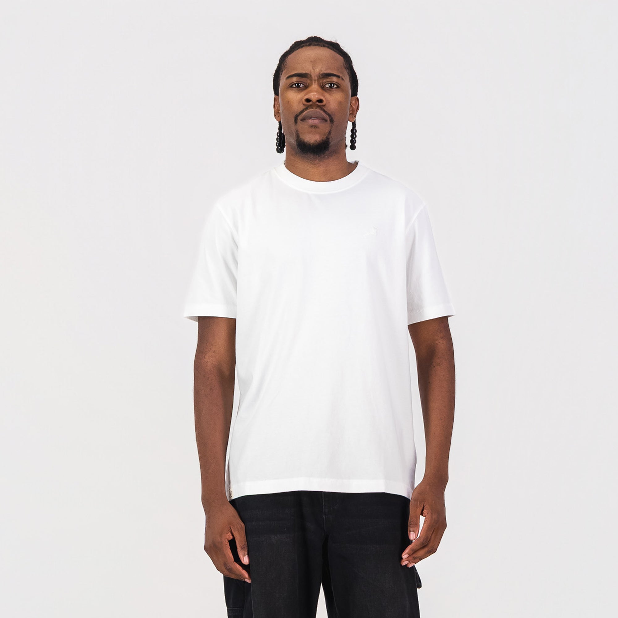 Springboks Tonal SML EMB Bok Crew Tee - White - Old School