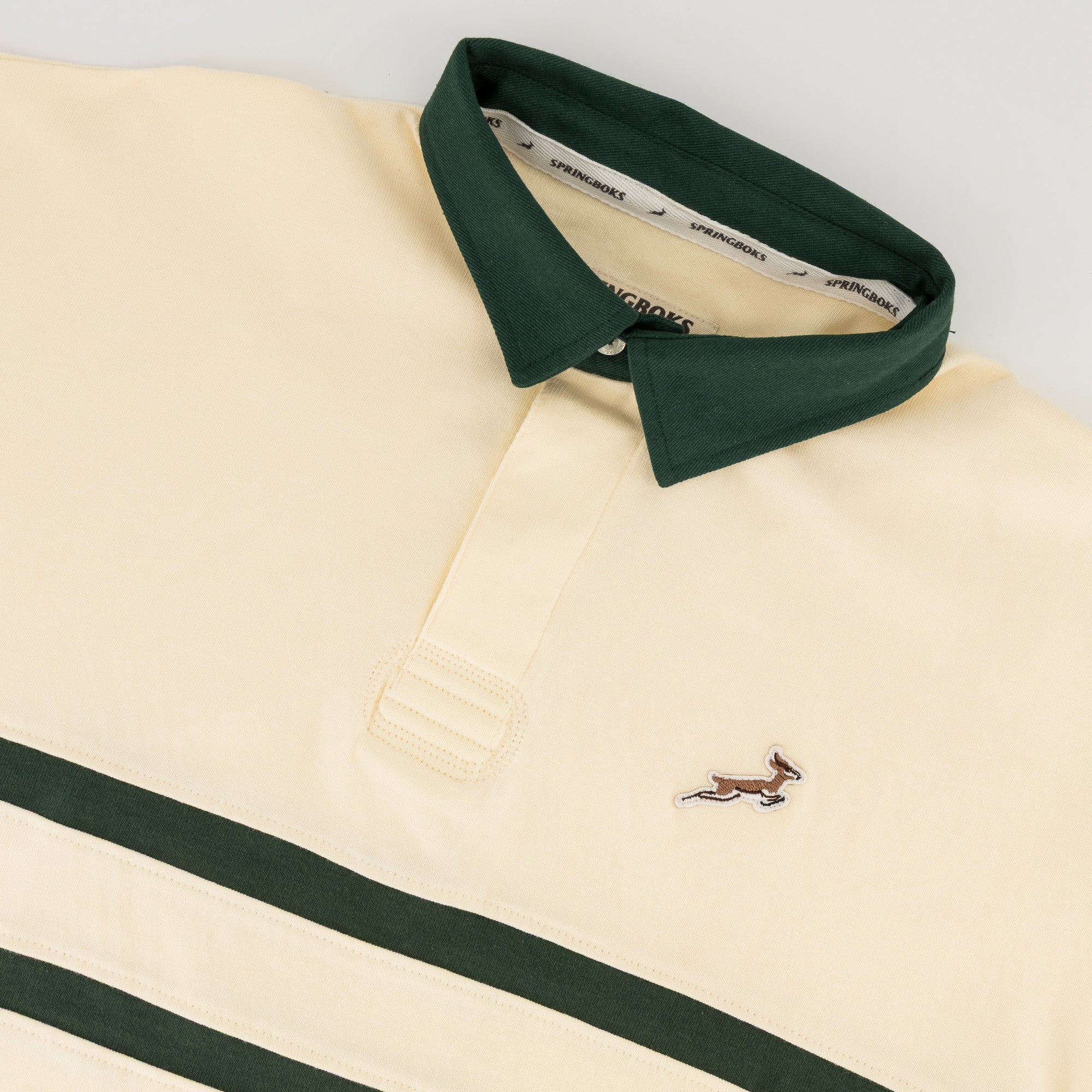 Springboks Twill Hoop SS Crop Rugby Jersey - Sugar Sizzle - Old School