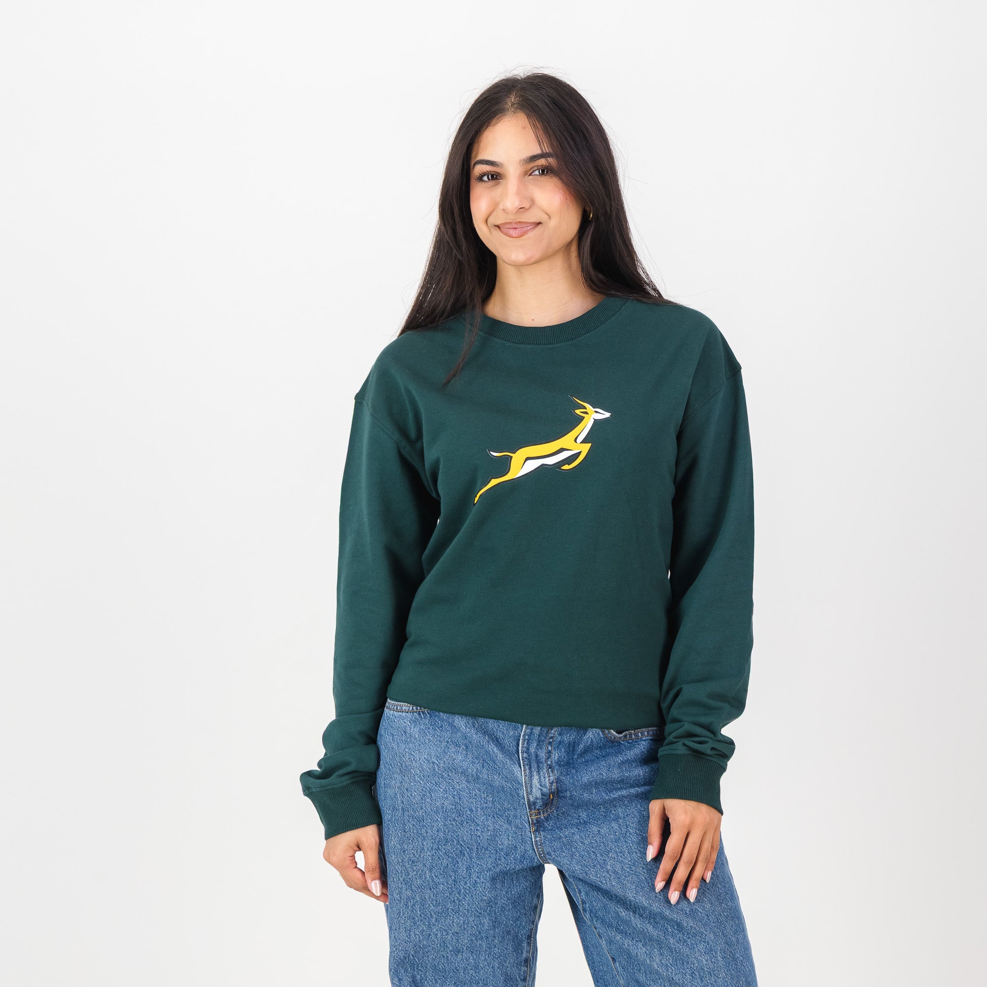 Springboks WL Crew Neck Sweat - OS Green - Old School