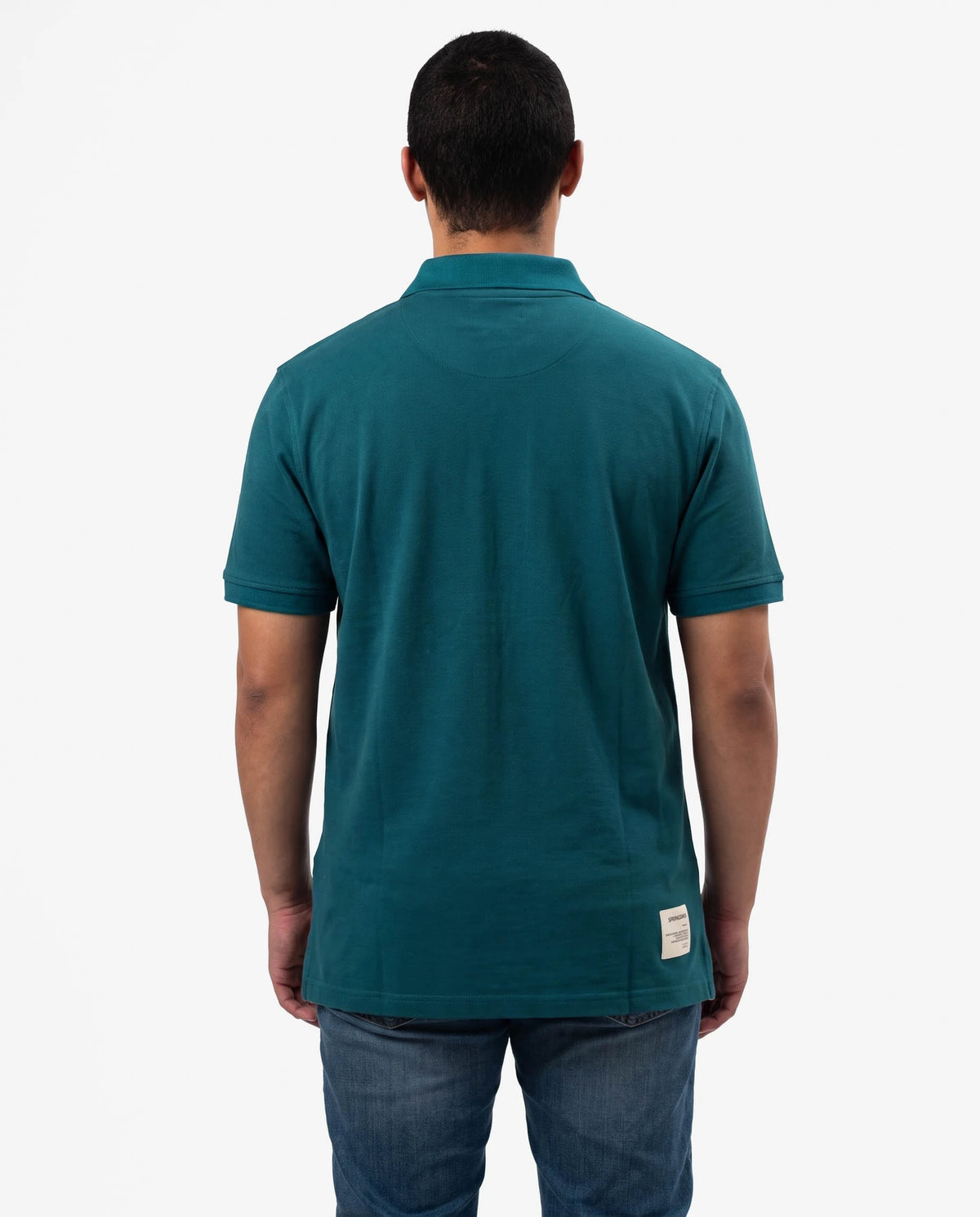 Springboks 3D Contrast SS Polo Teal