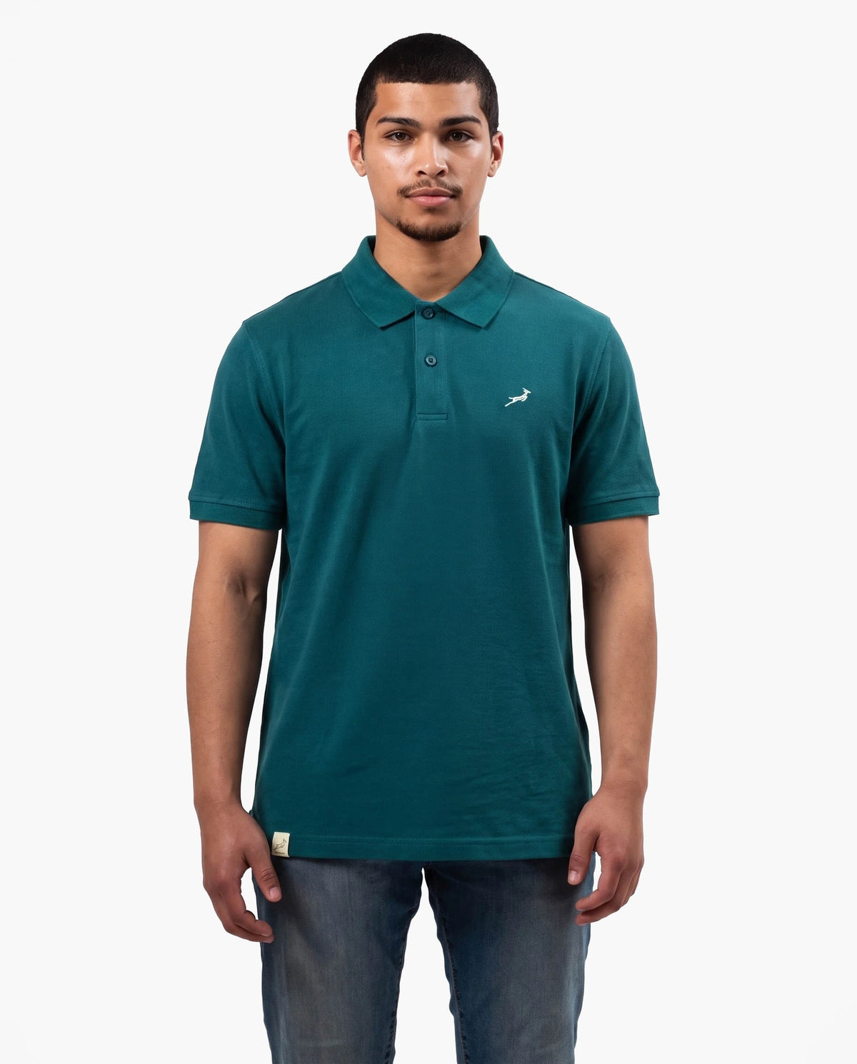 Springboks 3D Contrast SS Polo Teal