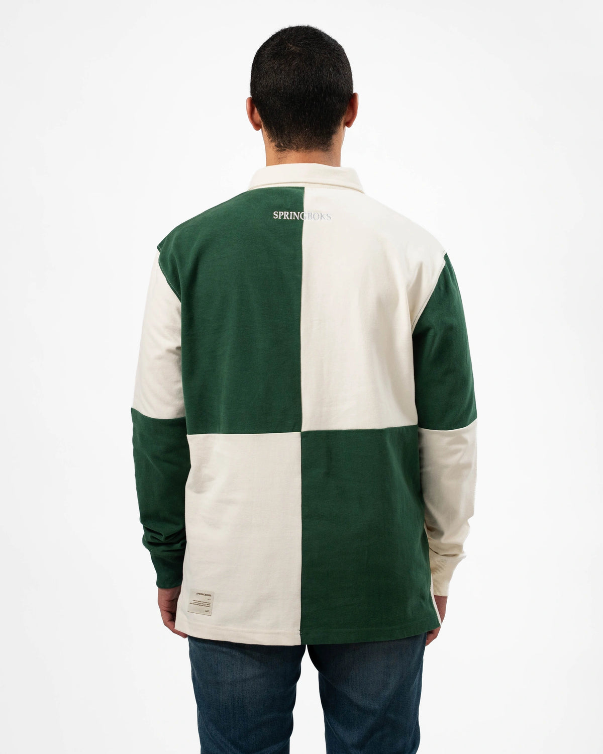 Springboks Colour Block LS Retro Rugby Jersey