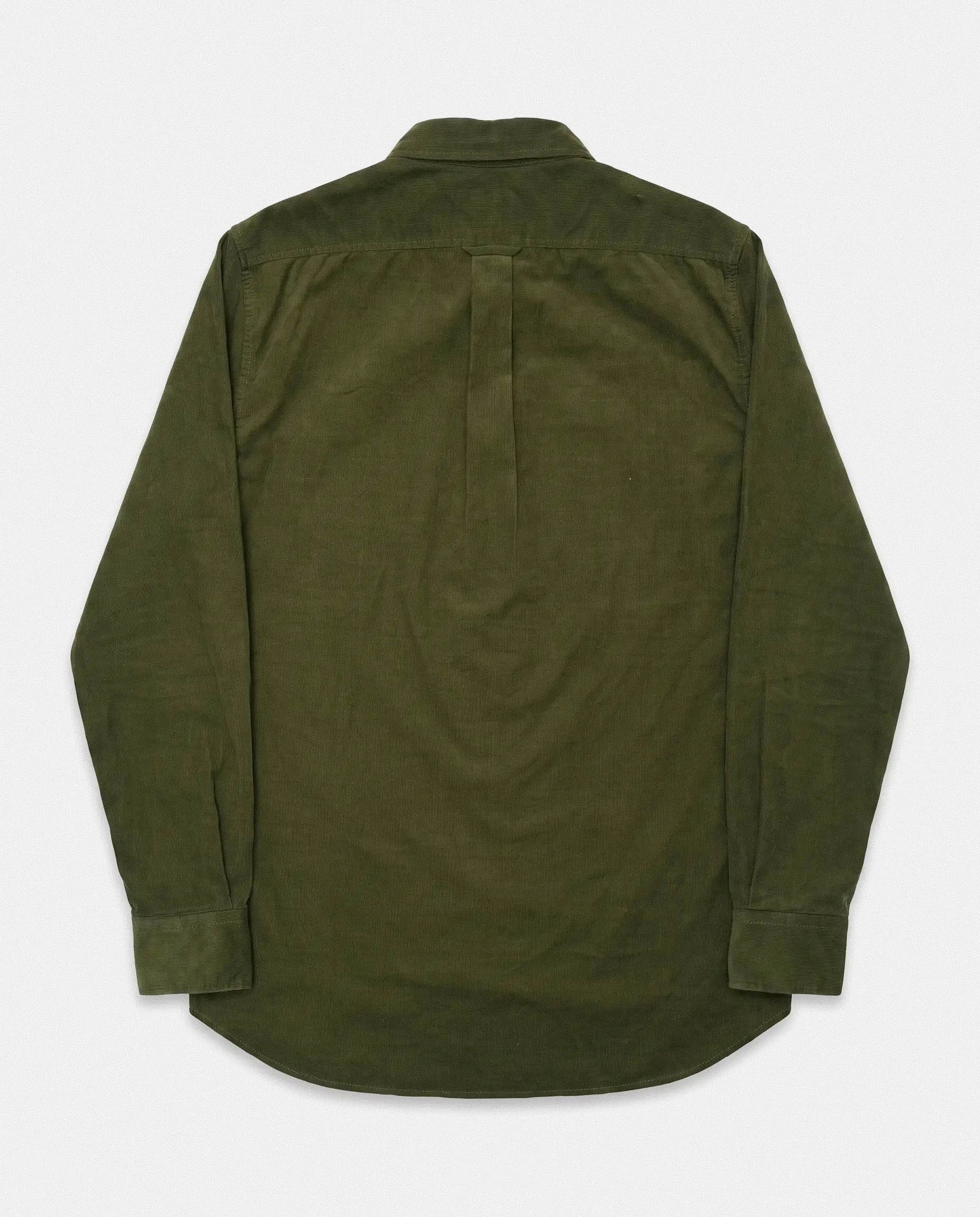 Springboks Fine Corduroy Shirt Rifle Green
