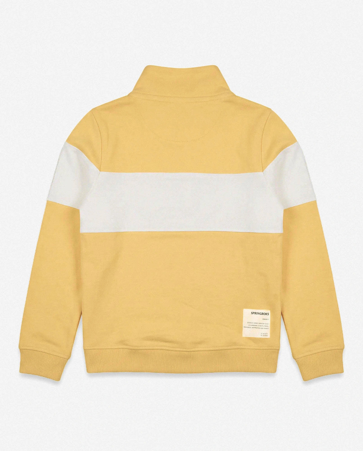 Springboks Kids LS Quarter Zip Sweatshirt-Yellow