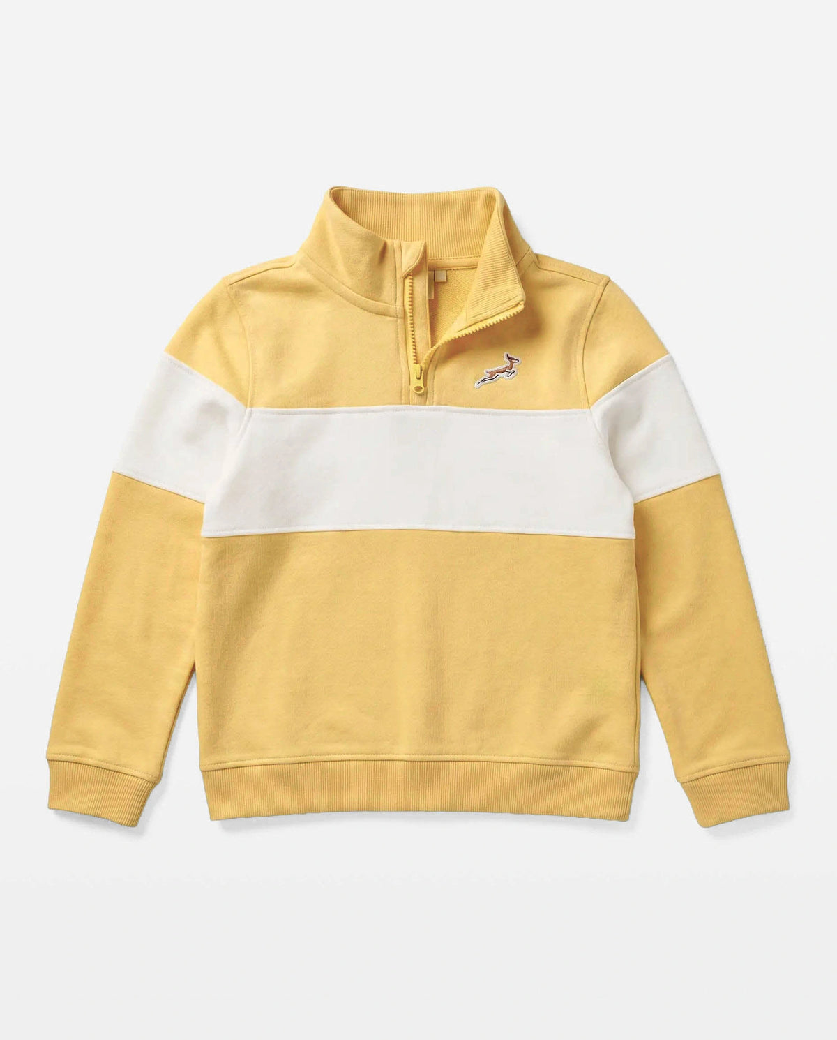 Springboks Kids LS Quarter Zip Sweatshirt-Yellow