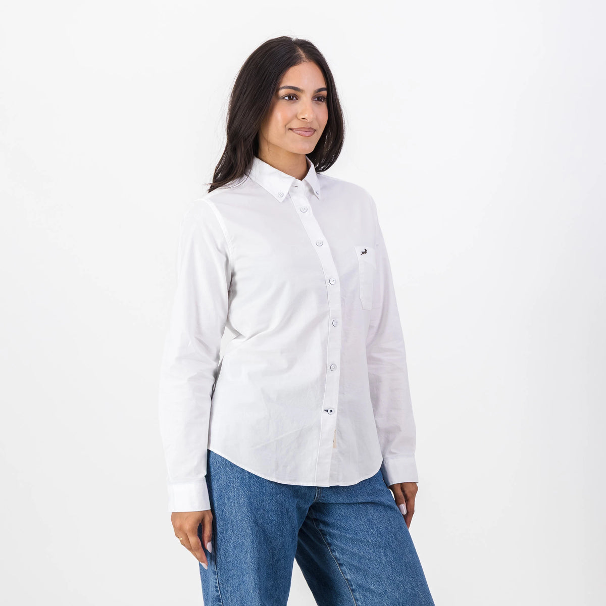 Springboks Ladies Premium Oxford Shirt-White