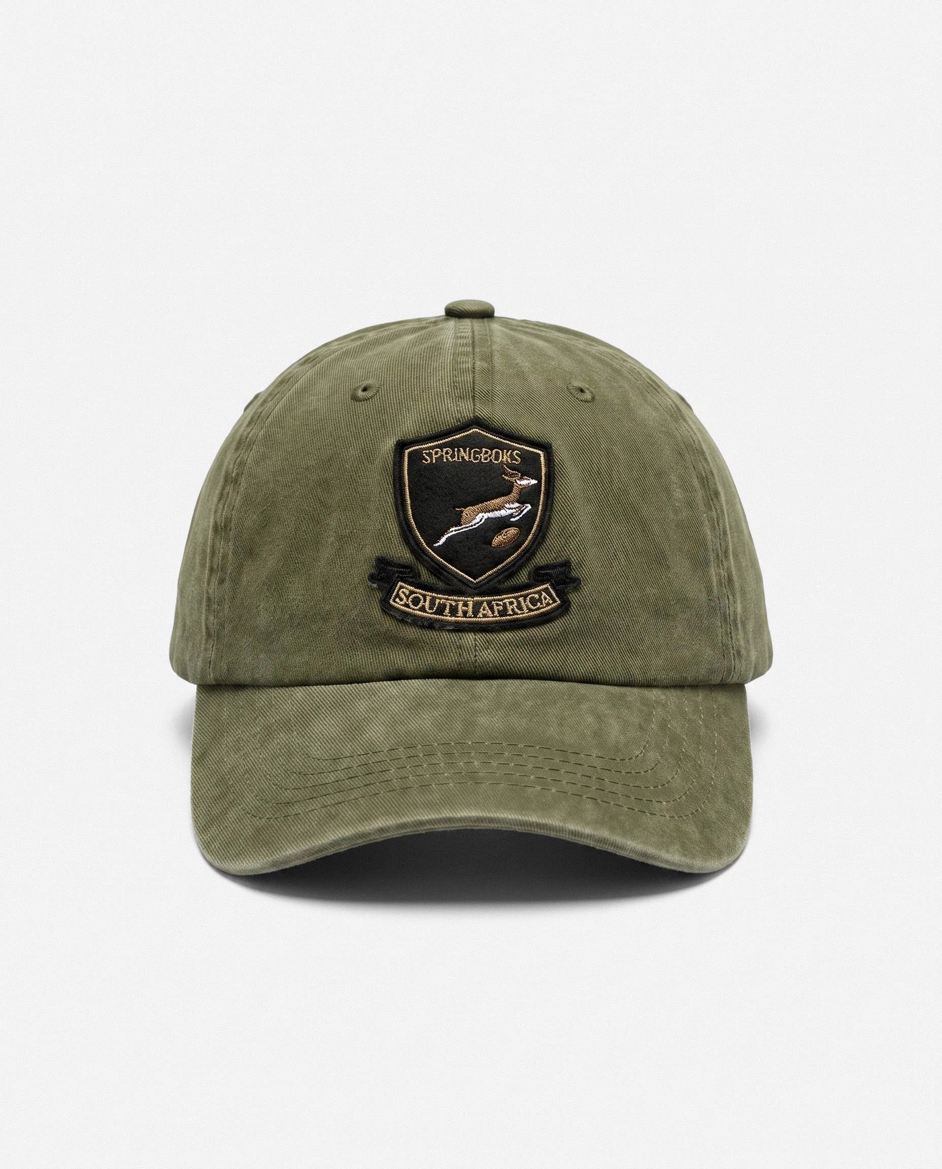 Springboks Shield Dad Cap-Military Olive