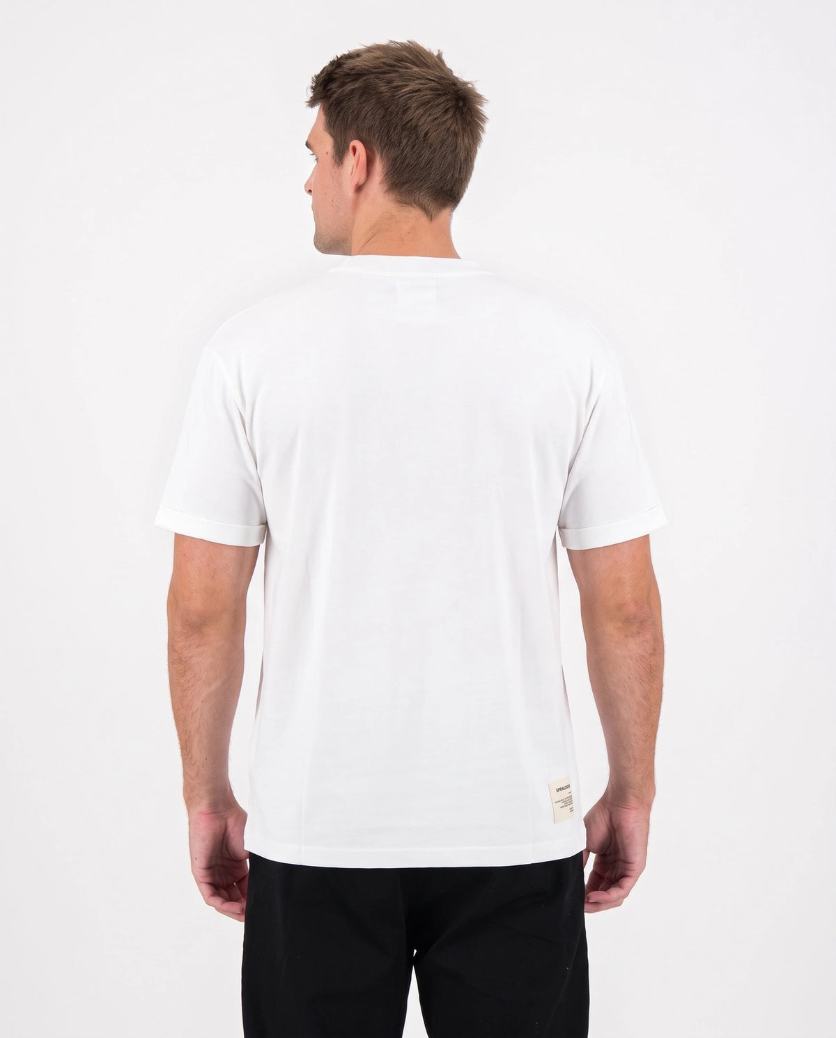 Springboks SML Bok HS Regular Crew Tee - White