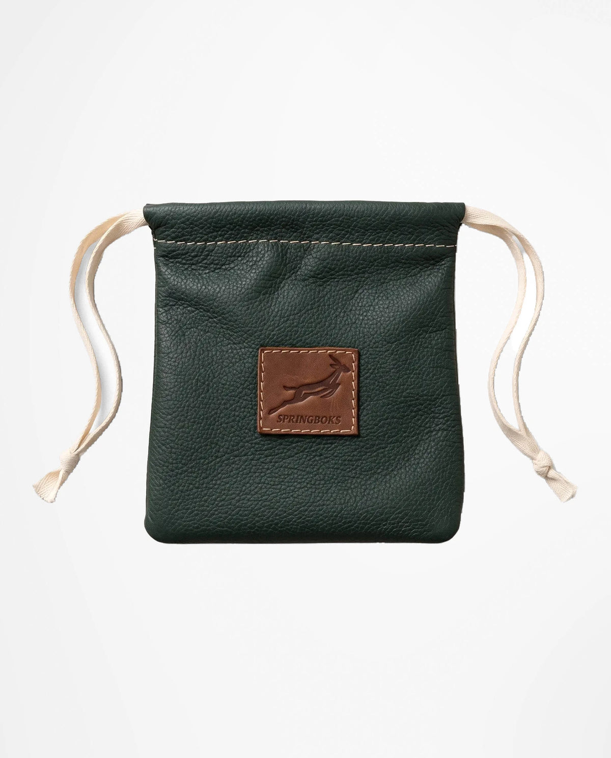 Springboks Tee Drawstring Pouch-Os Green