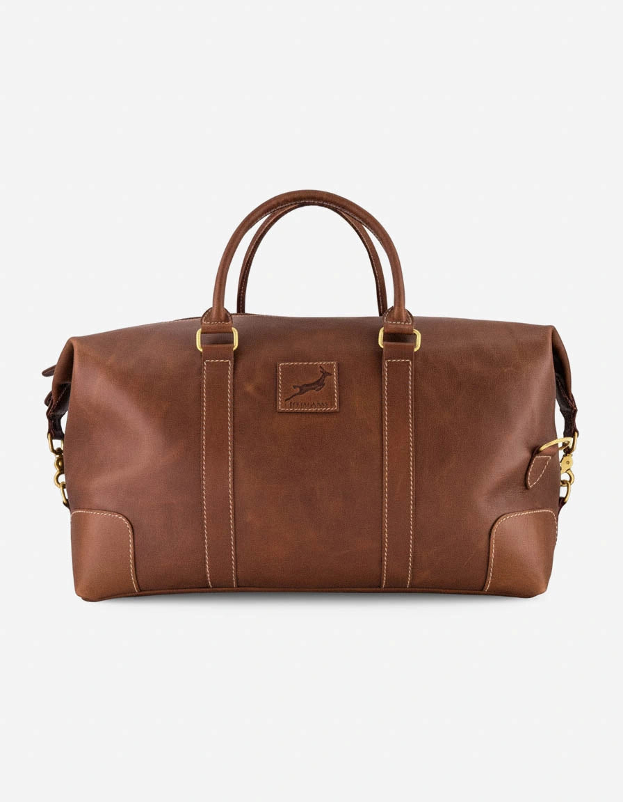 Springboks Weekender Duffle Bag-Dark Brown