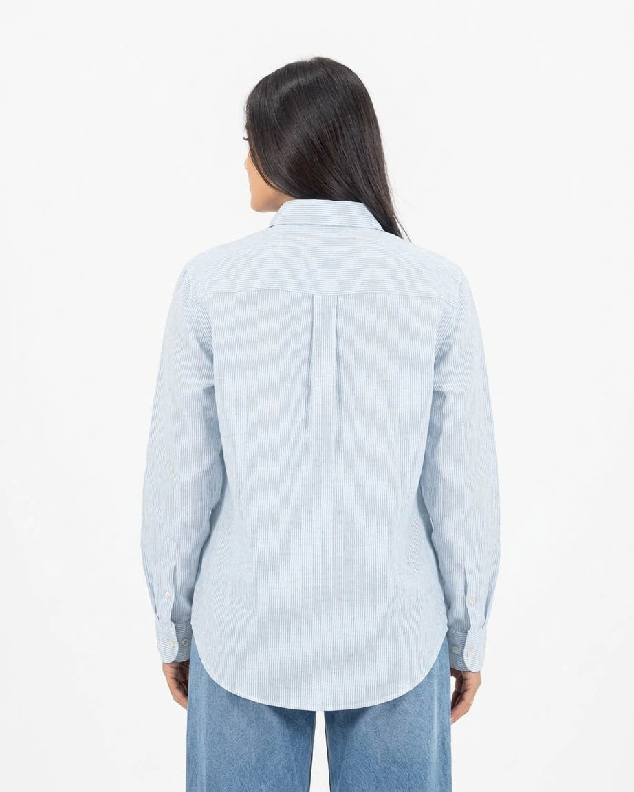 Springboks Yarn Dye Linen Shirt-Skyway