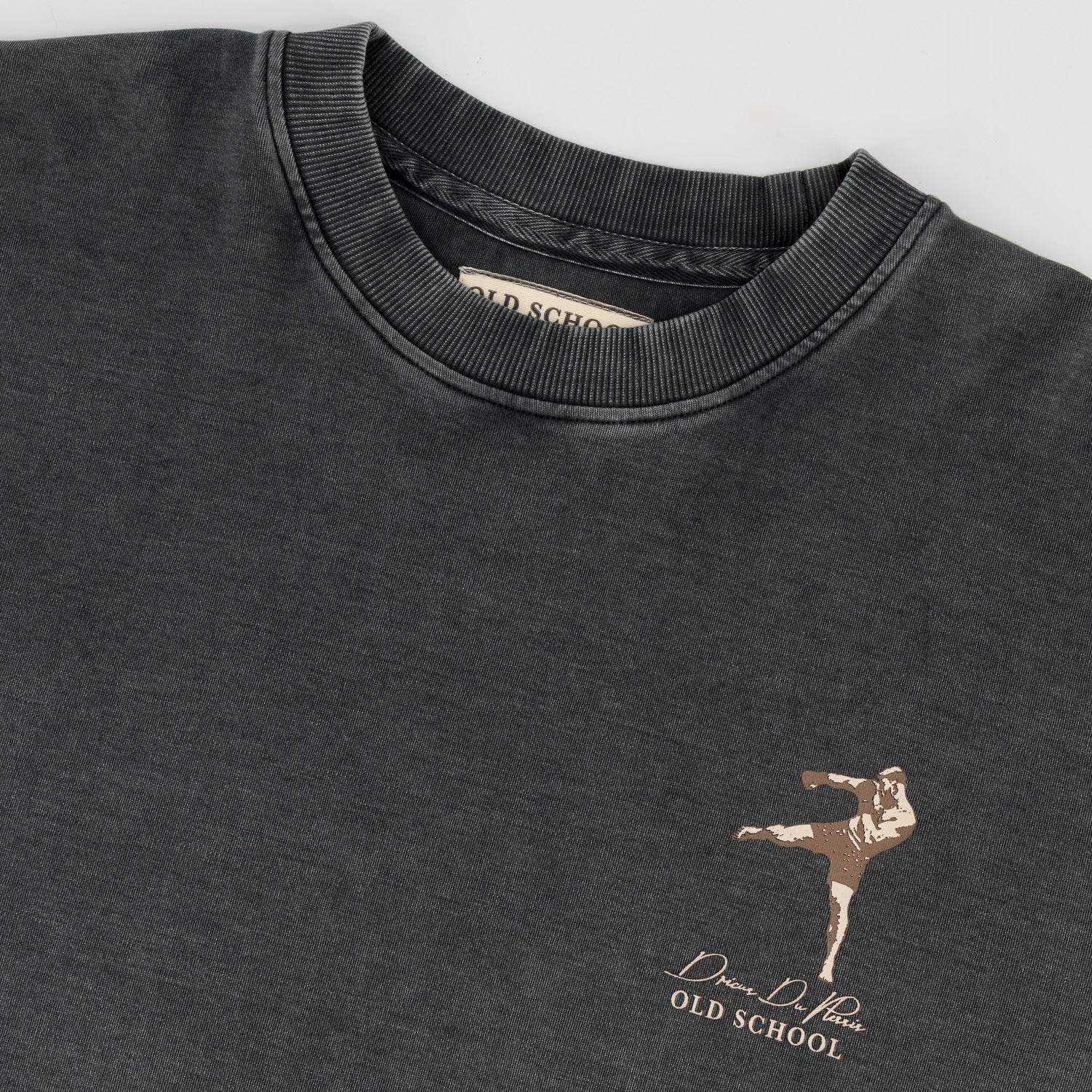 Stillknocks Acid Wash Crew Sweat - Turb Grey - Old School