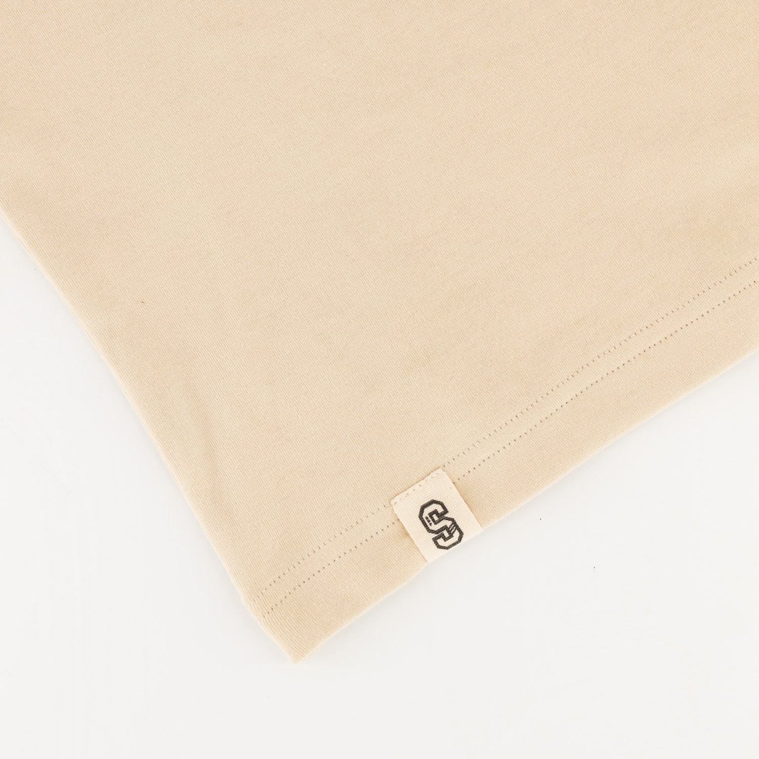 Stillknocks Small Logo Boxy Crew Tee - Ivory - Old School