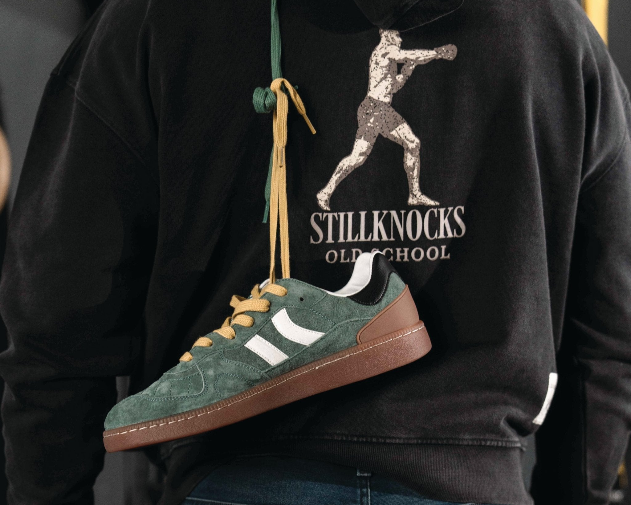 Stillknocks X Coolway X Old School Sneaker-Ivory
