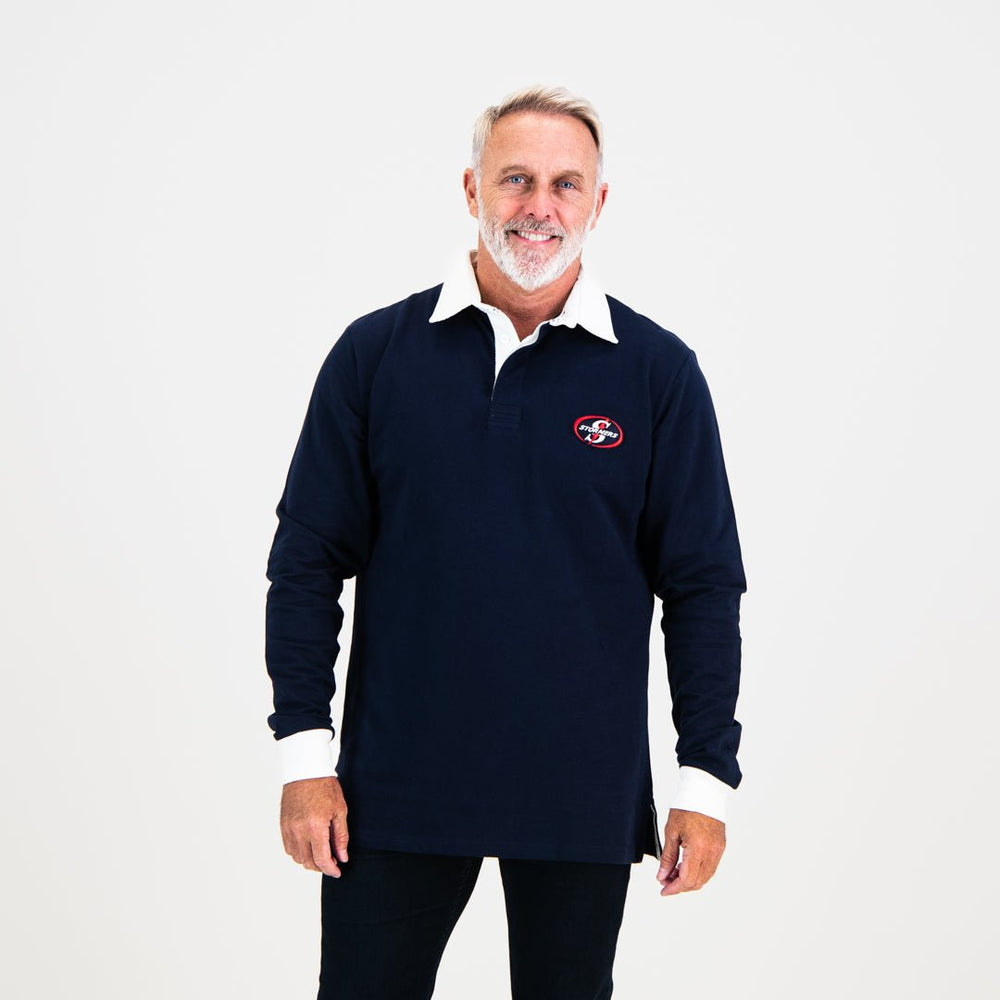 Stormers Long Sleeve Polo Jersey - Old School