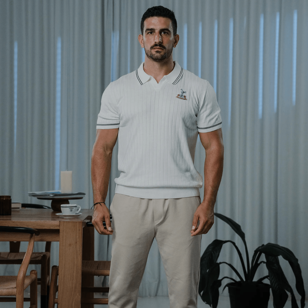 Tottenham Hotspur Signature Textured Polo - Old School